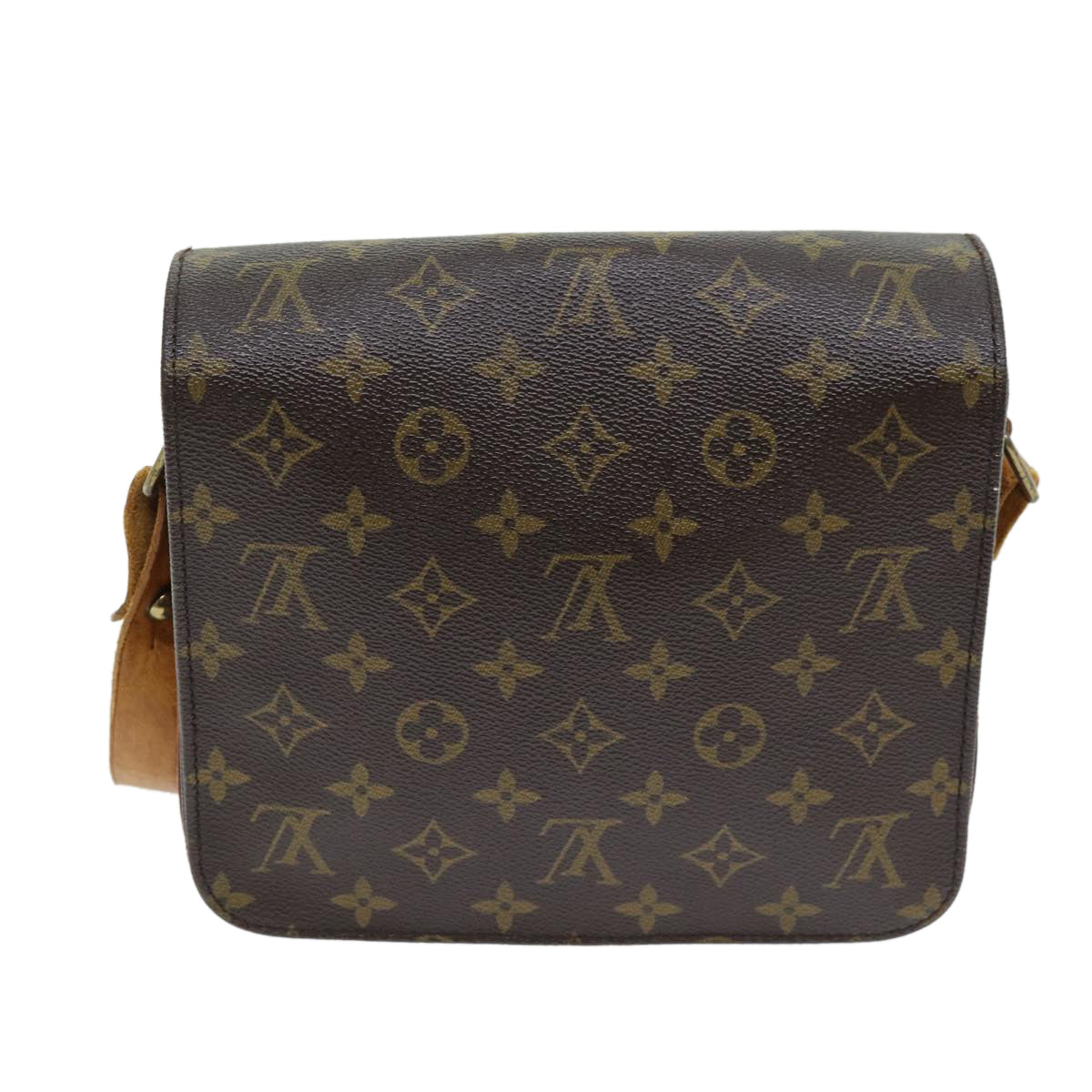 LOUIS VUITTON Monogram Cartouchiere MM Shoulder Bag M51253 LV Auth ar11865