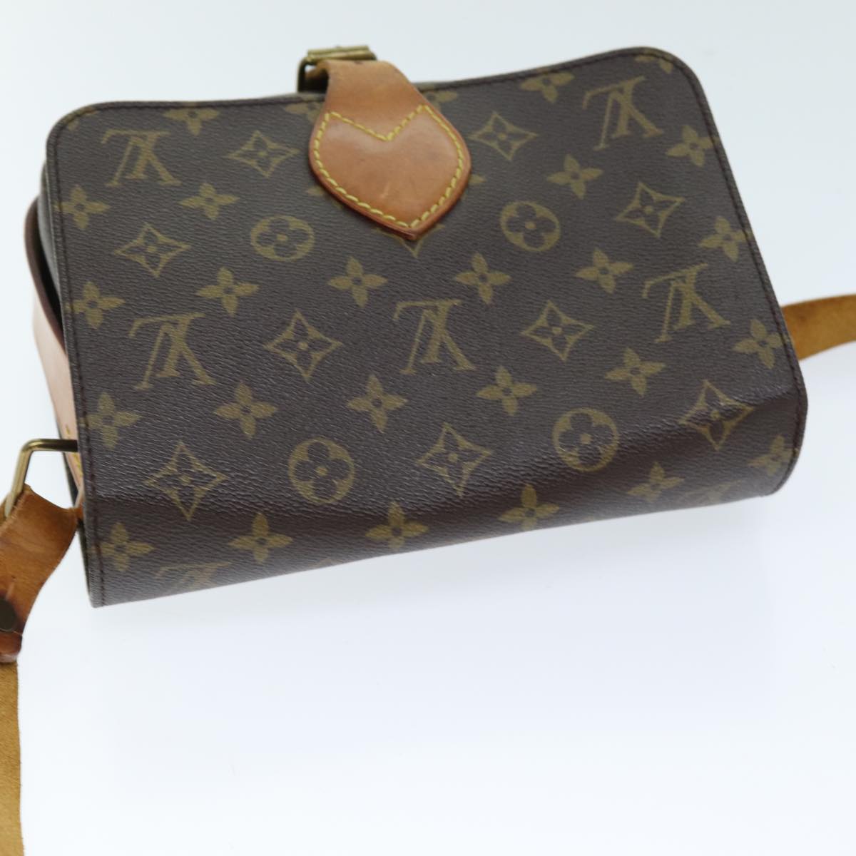 LOUIS VUITTON Monogram Cartouchiere MM Shoulder Bag M51253 LV Auth ar11865