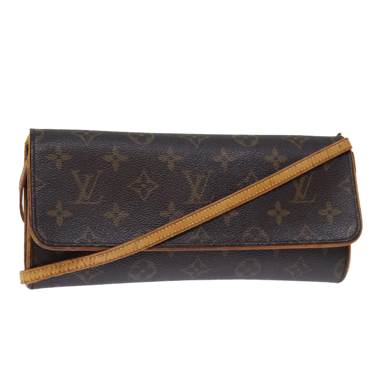 LOUIS VUITTON Monogram Pochette Twin GM Shoulder Bag M51852 LV Auth ar11867