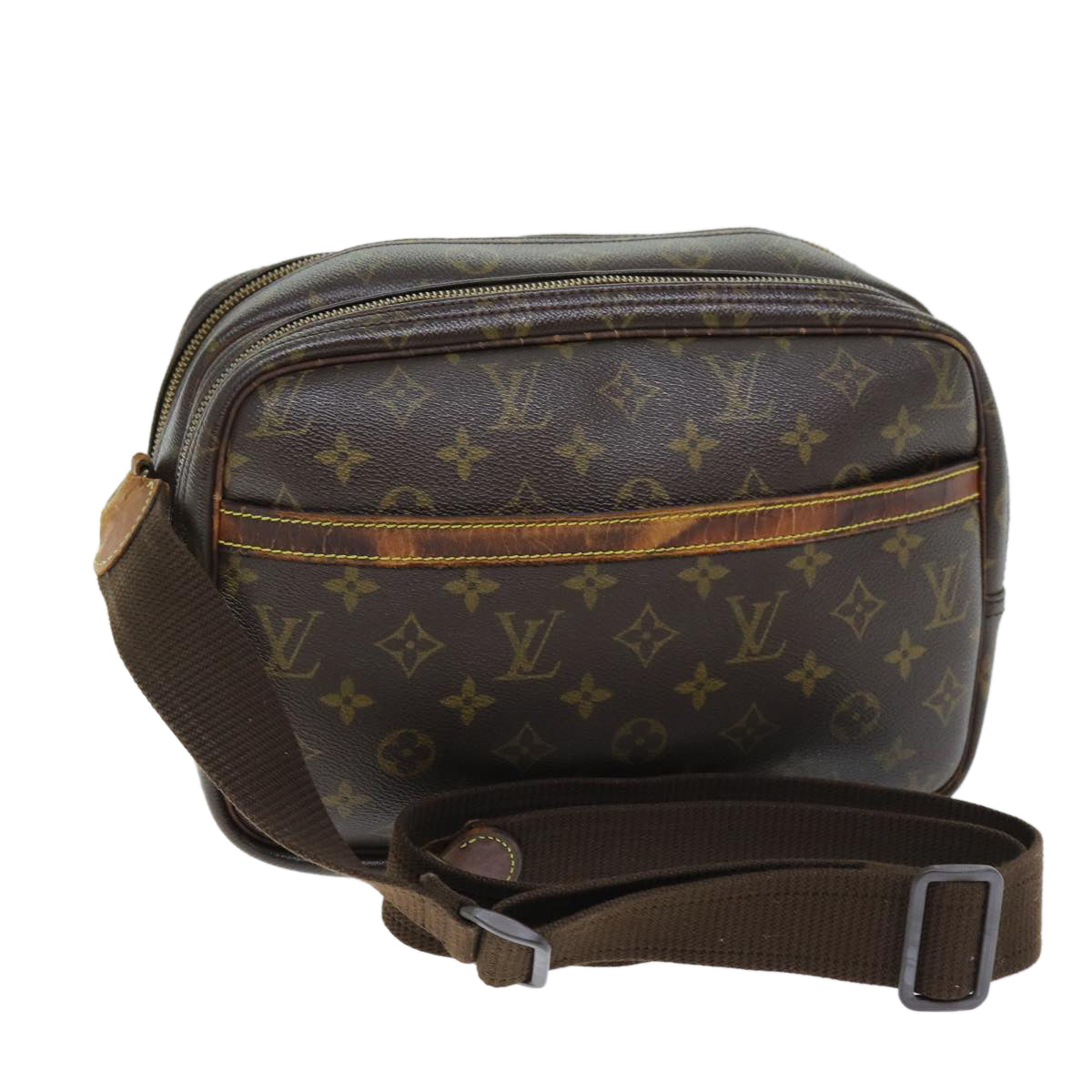 LOUIS VUITTON Monogram Reporter PM Shoulder Bag M45254 LV Auth ar11868