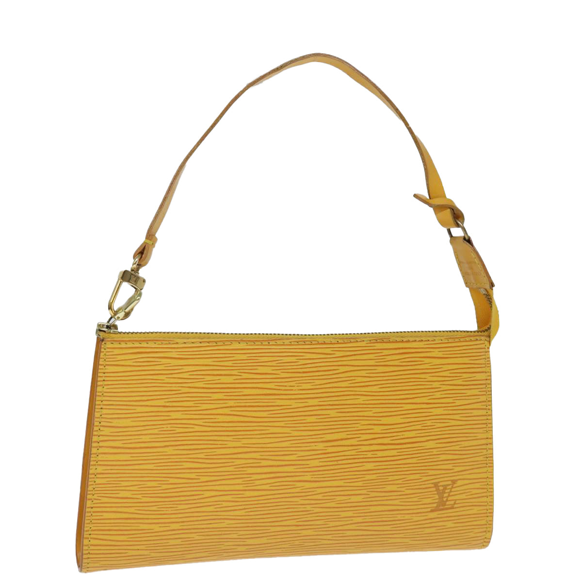 LOUIS VUITTON Epi Pochette Accessoires Pouch Yellow M52989 LV Auth ar11880B