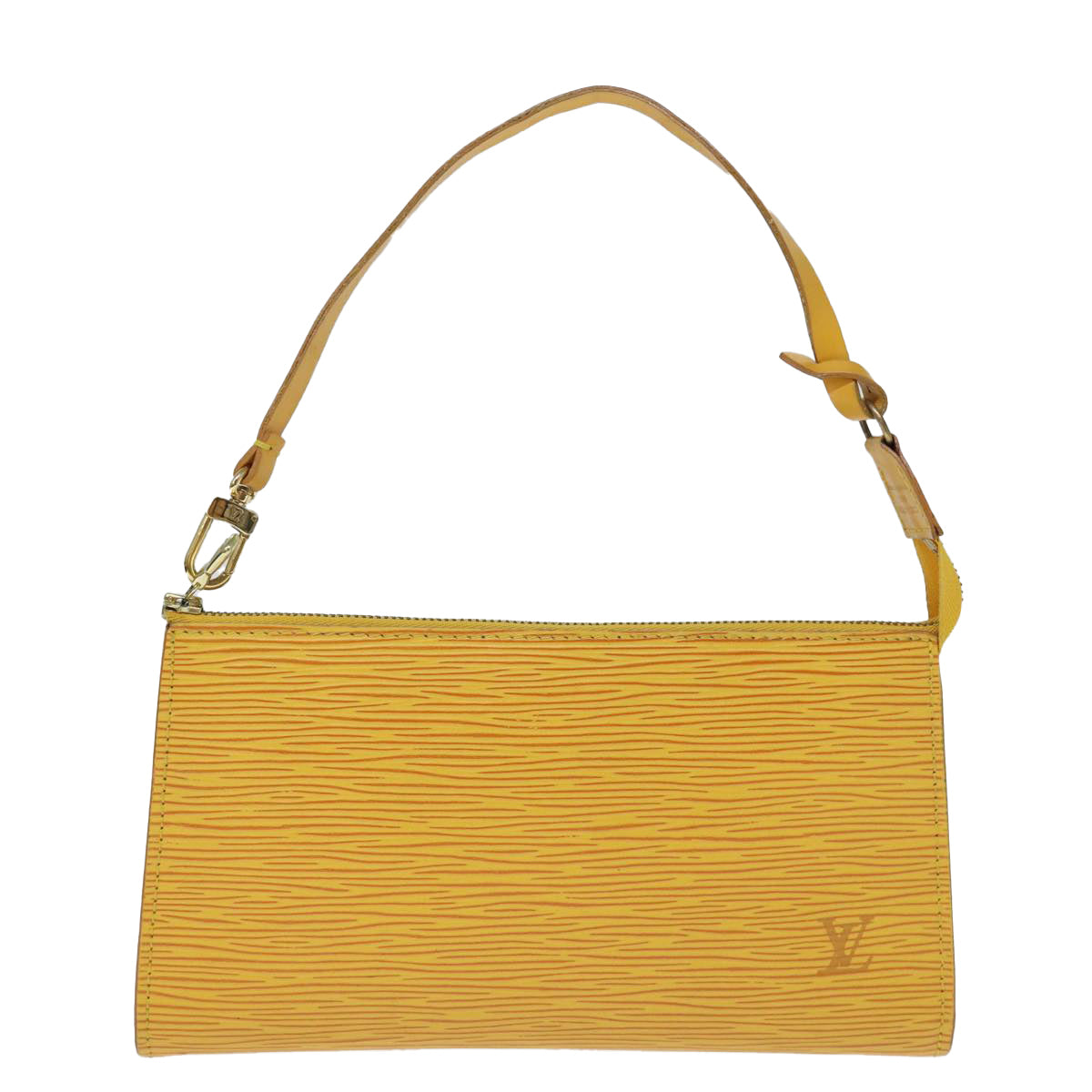 LOUIS VUITTON Epi Pochette Accessoires Pouch Yellow M52989 LV Auth ar11880B