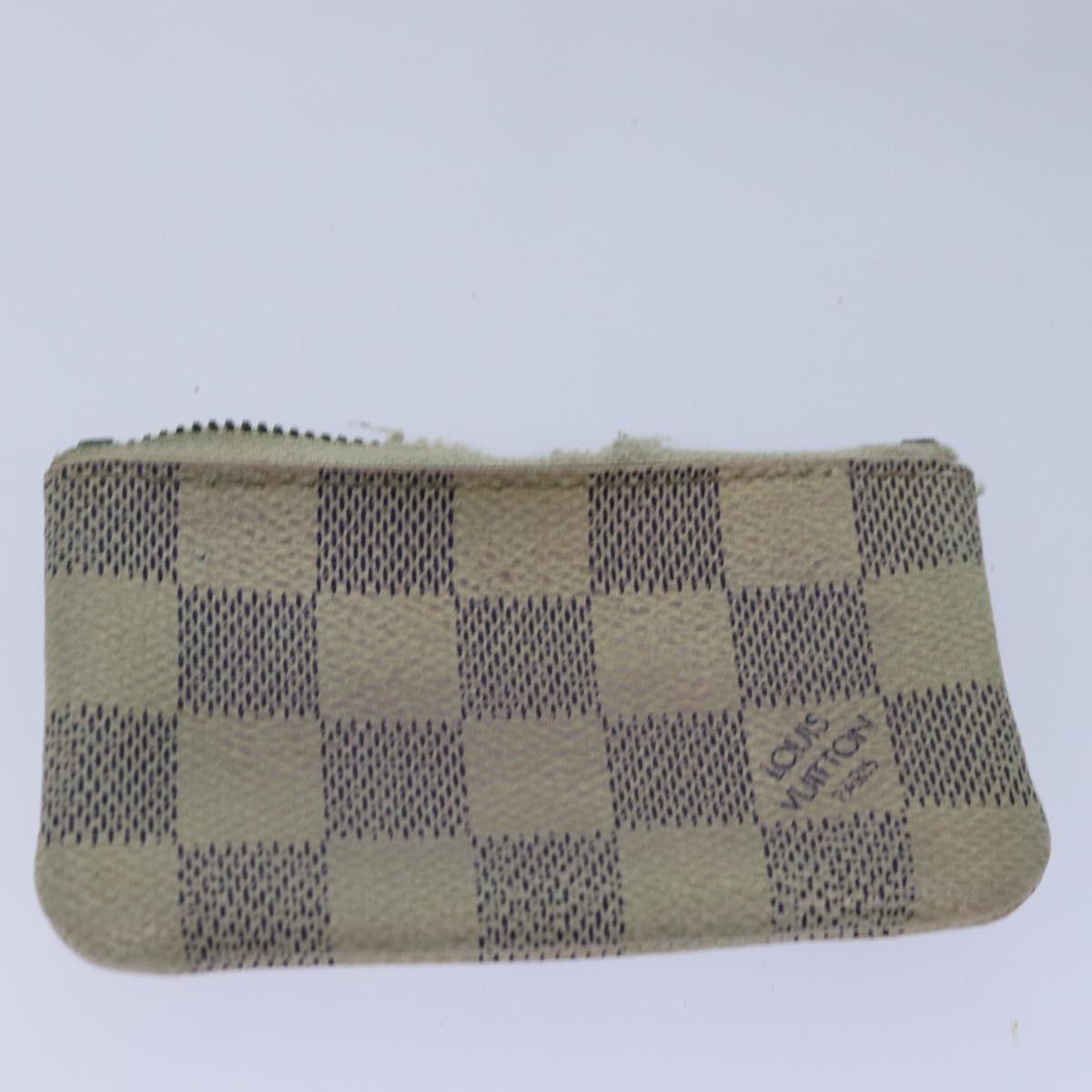 LOUIS VUITTON Damier Azur Coin Purse Wallet 4Set LV Auth ar11891