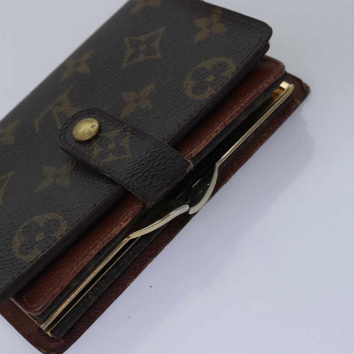 LOUIS VUITTON Monogram Damier Ebene Wallet 8Set LV Auth ar11896