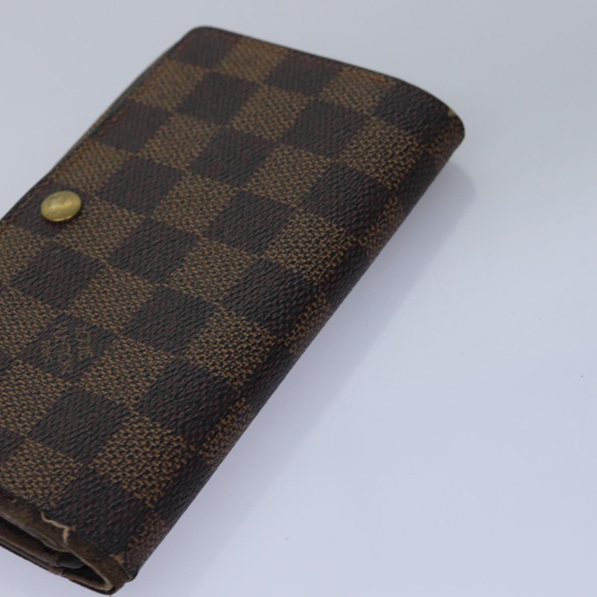 LOUIS VUITTON Monogram Damier Ebene Wallet 8Set LV Auth ar11896