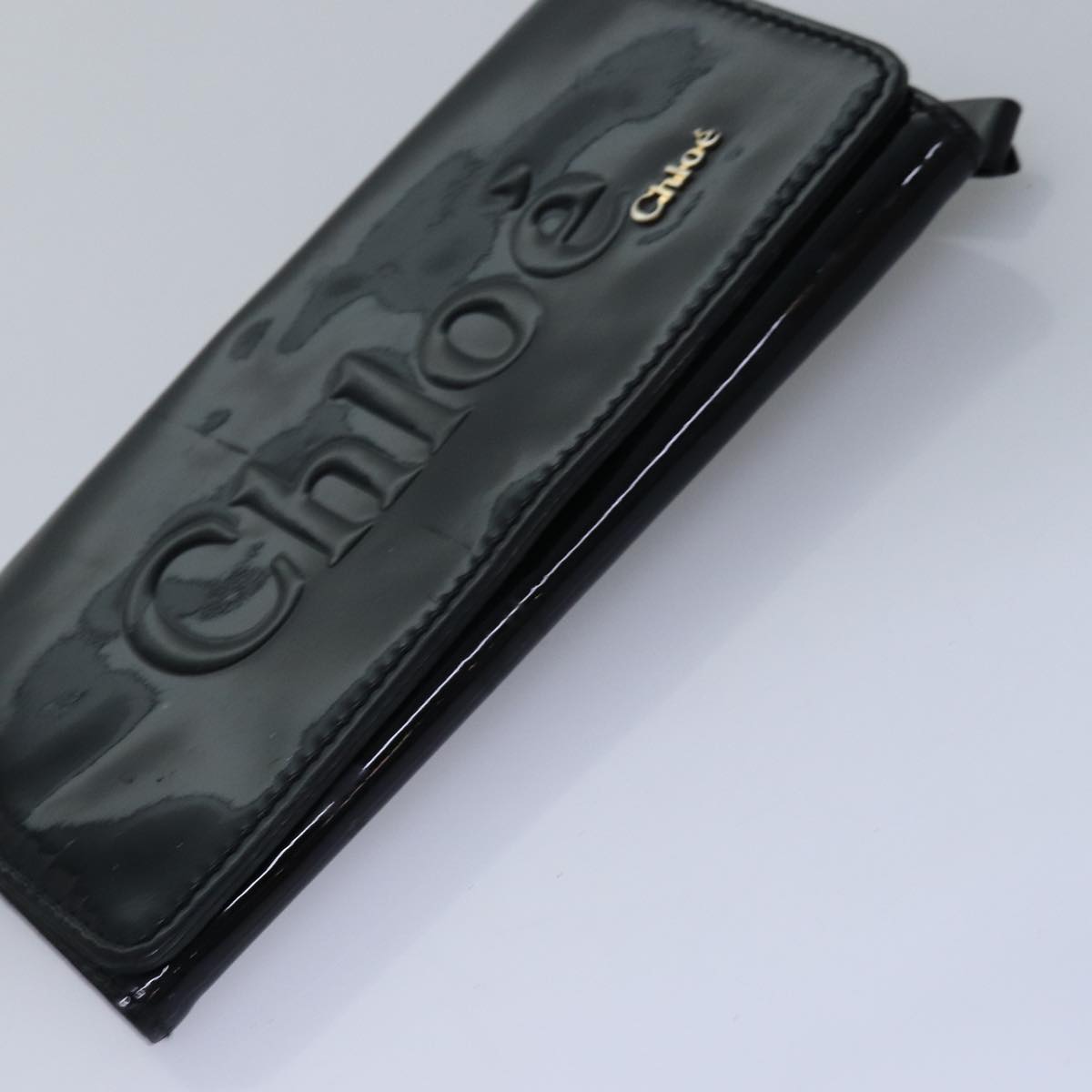 Chloe Wallet Leather 7Set Black Pink beige Auth ar11900