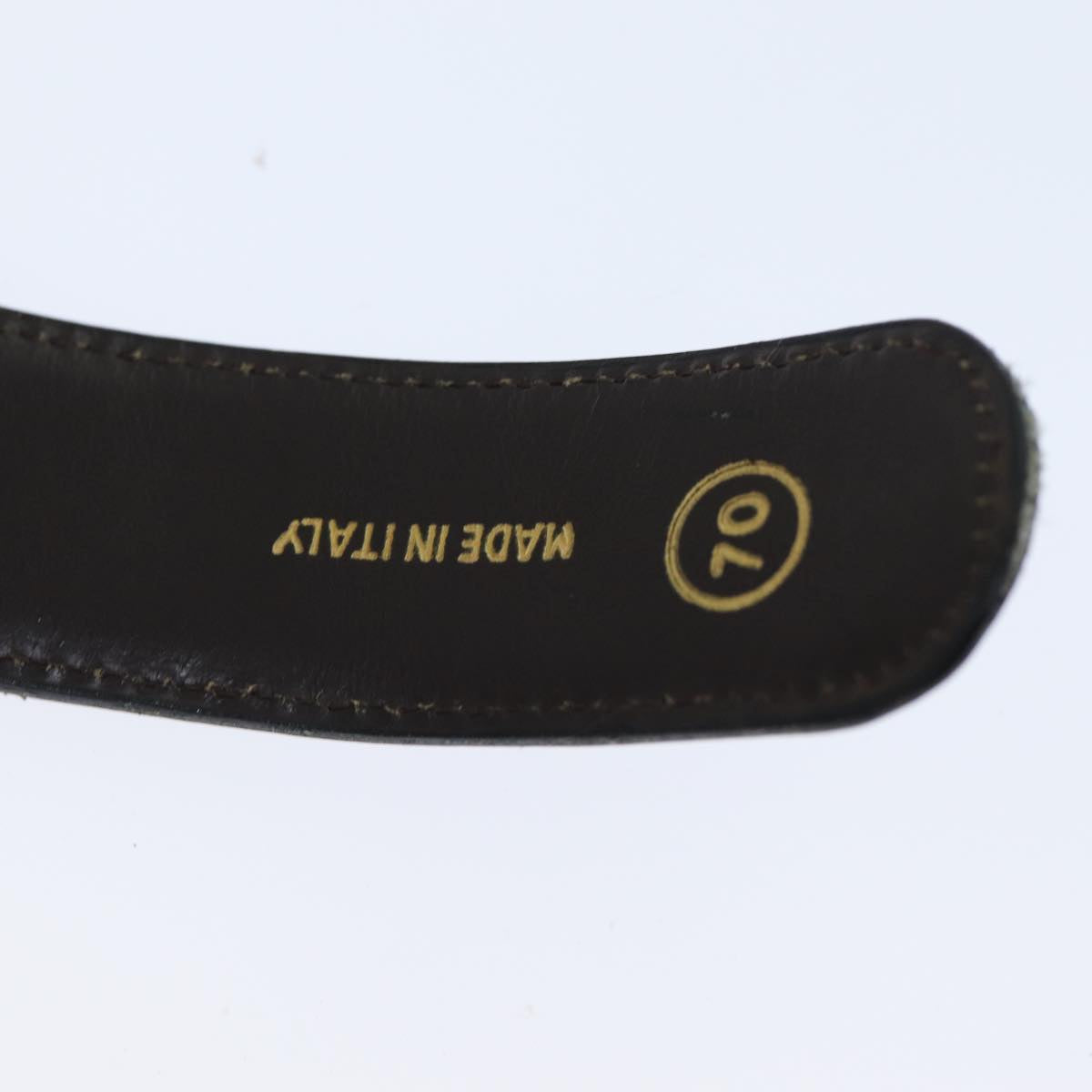 GUCCI Belt Leather 32.3"" Black Auth ar11920B