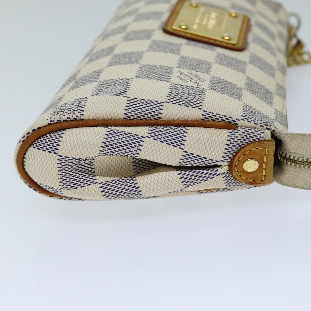 LOUIS VUITTON Damier Azur Eva Shoulder Bag 2way N55214 LV Auth ar11921B