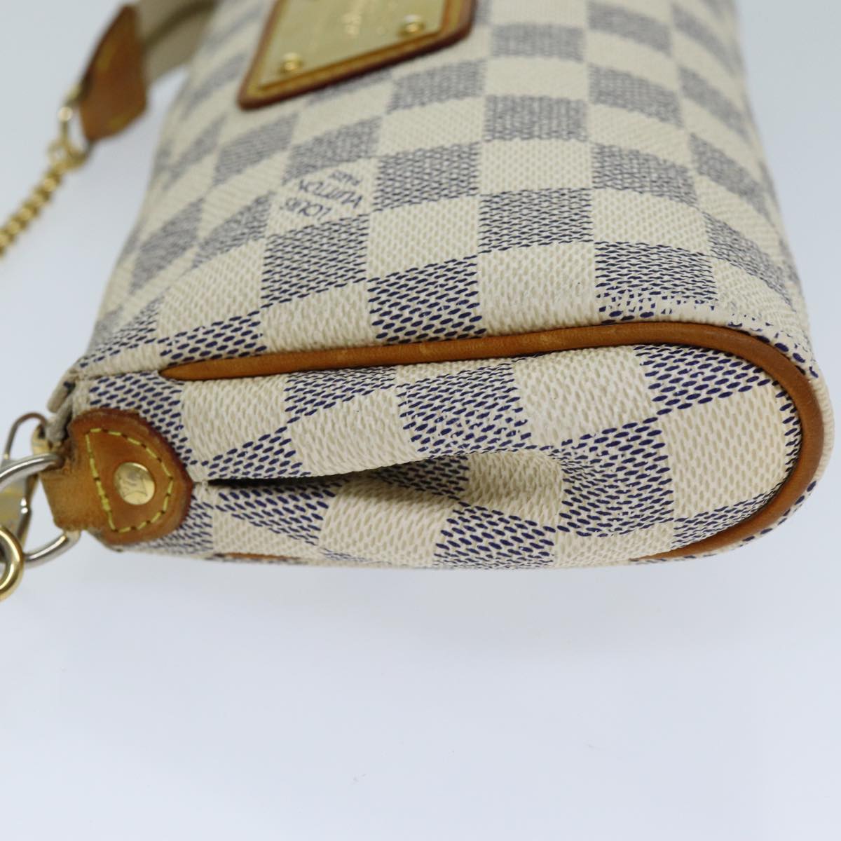 LOUIS VUITTON Damier Azur Eva Shoulder Bag 2way N55214 LV Auth ar11921B