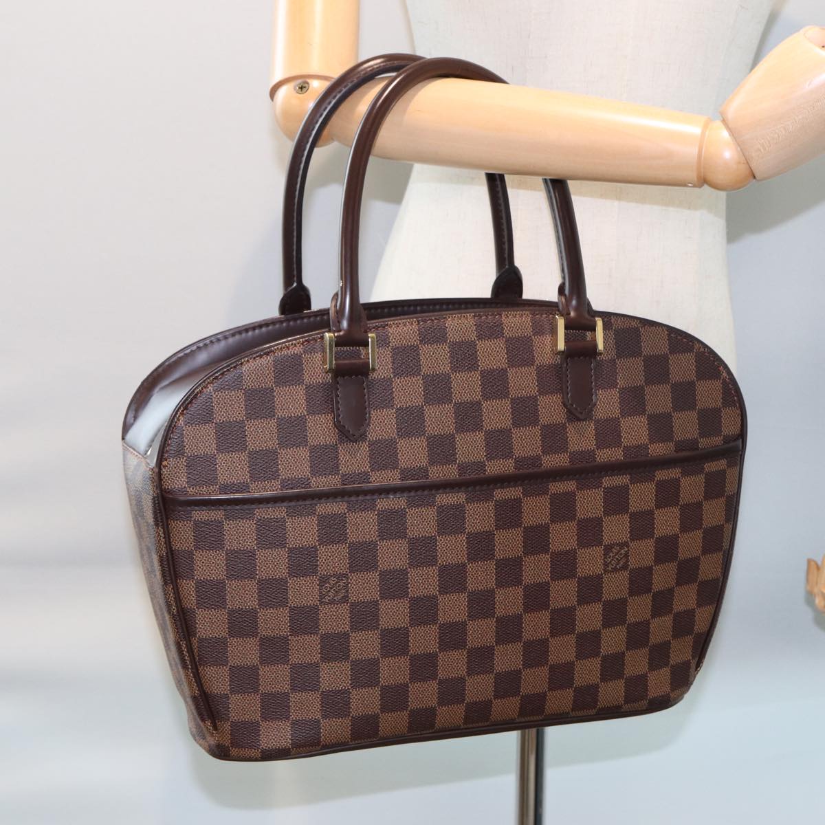 LOUIS VUITTON Damier Ebene Salia Horizont Hand Bag N51282 LV Auth ar11923B