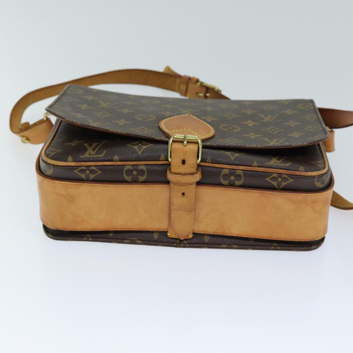 LOUIS VUITTON Monogram Cartouchiere GM Shoulder Bag M51252 LV Auth ar11943B