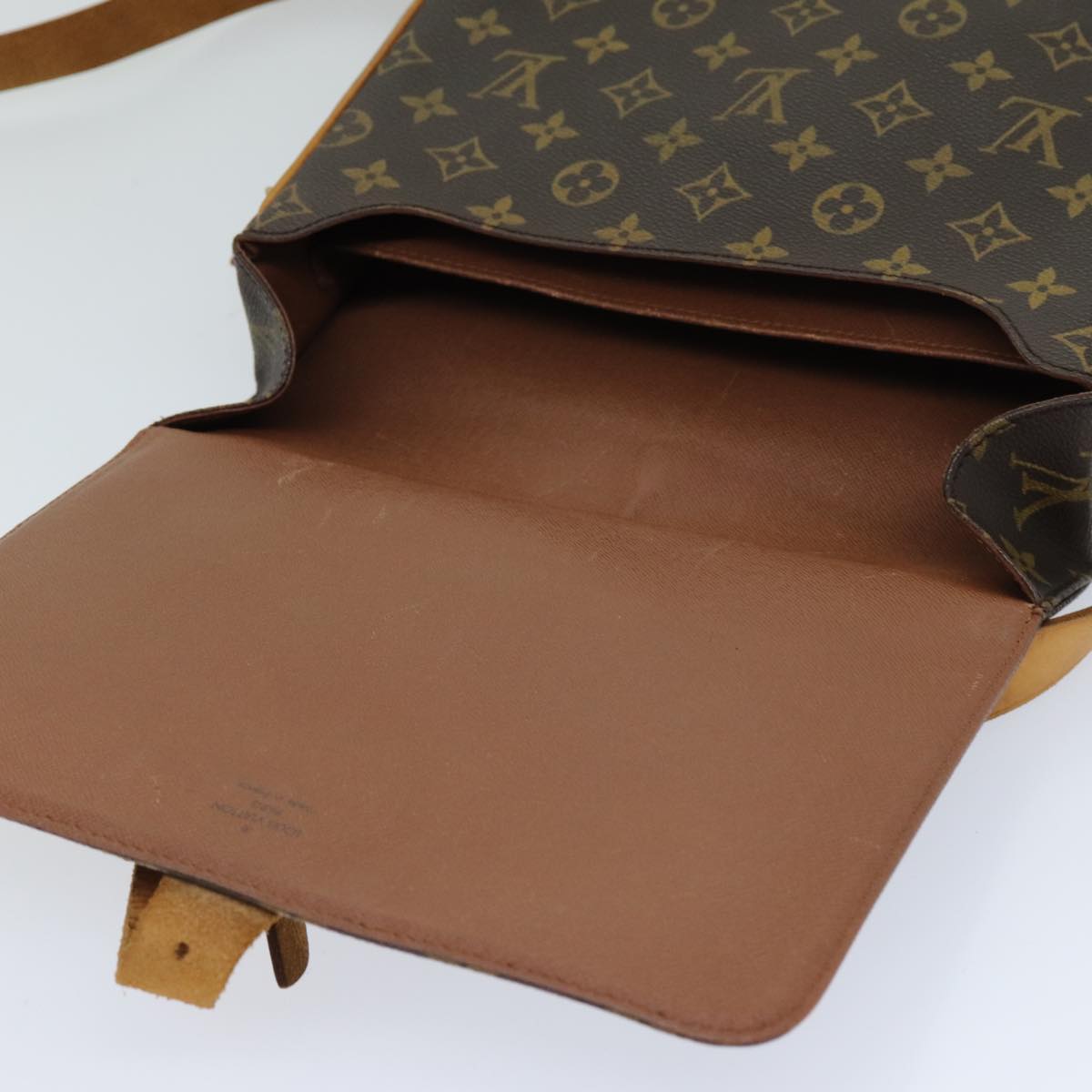 LOUIS VUITTON Monogram Cartouchiere GM Shoulder Bag M51252 LV Auth ar11943B