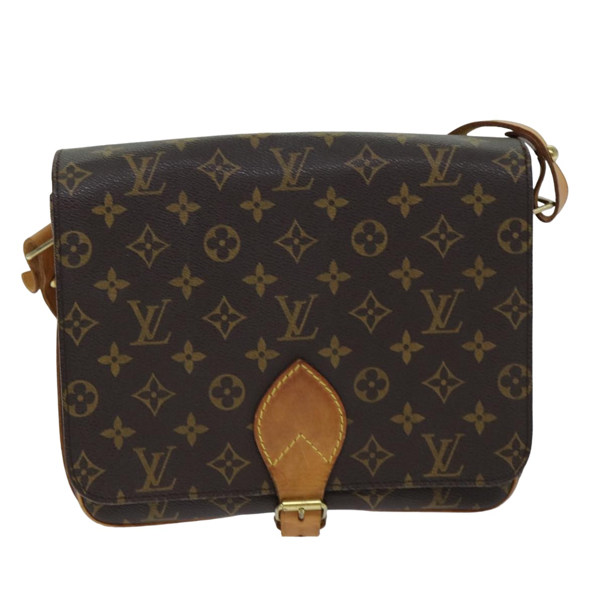 LOUIS VUITTON Monogram Cartouchiere GM Shoulder Bag M51252 LV Auth ar11943B