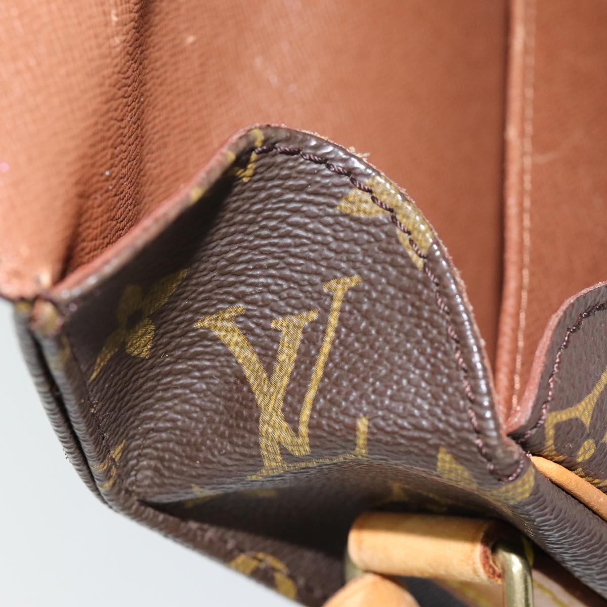 LOUIS VUITTON Monogram Cartouchiere GM Shoulder Bag M51252 LV Auth ar11943B