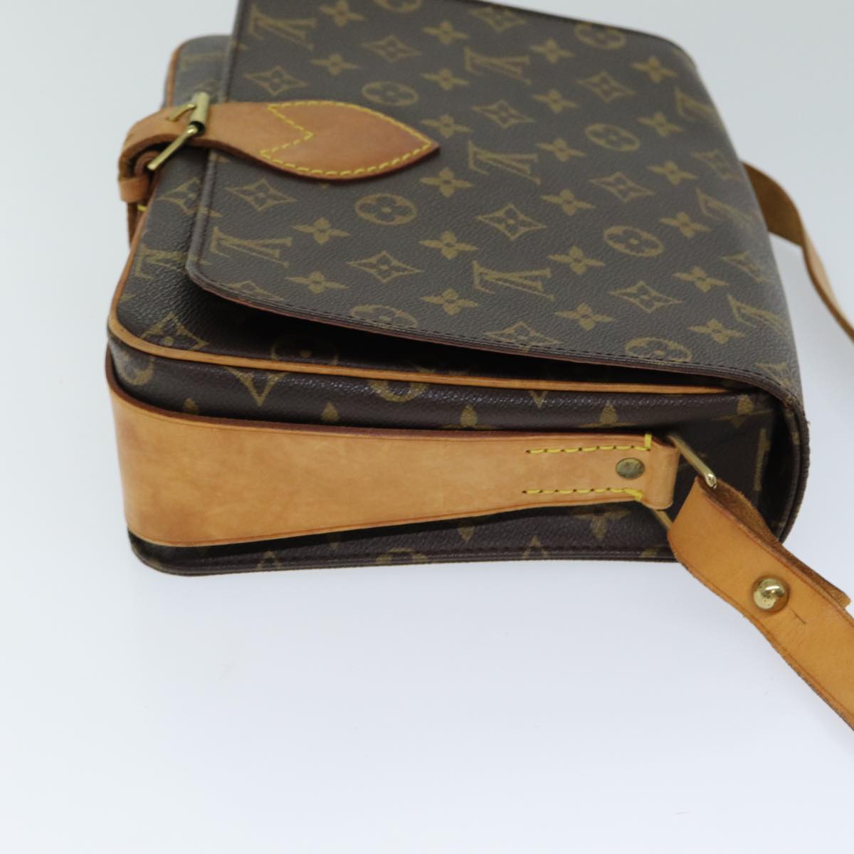 LOUIS VUITTON Monogram Cartouchiere GM Shoulder Bag M51252 LV Auth ar11943B