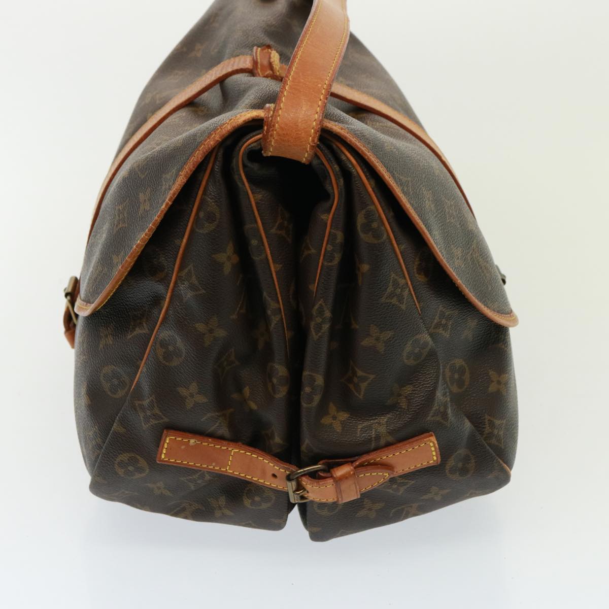 LOUIS VUITTON Monogram Saumur 35 Shoulder Bag M42254 LV Auth ar11953B