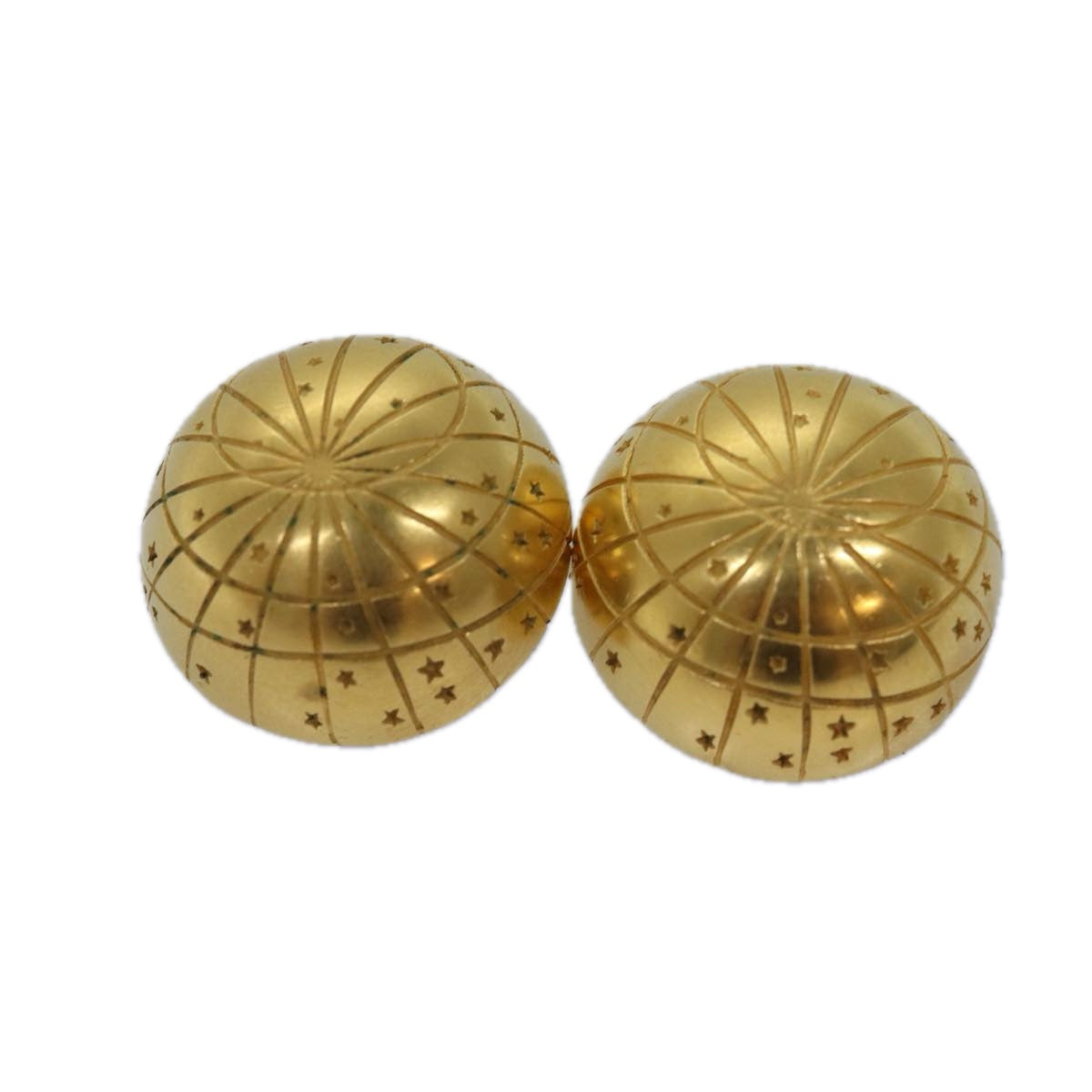 HERMES Earring Gold Auth ar11957B