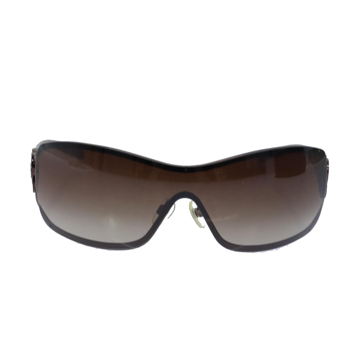 CHANEL Sunglasses plastic Brown CC Auth ar11960