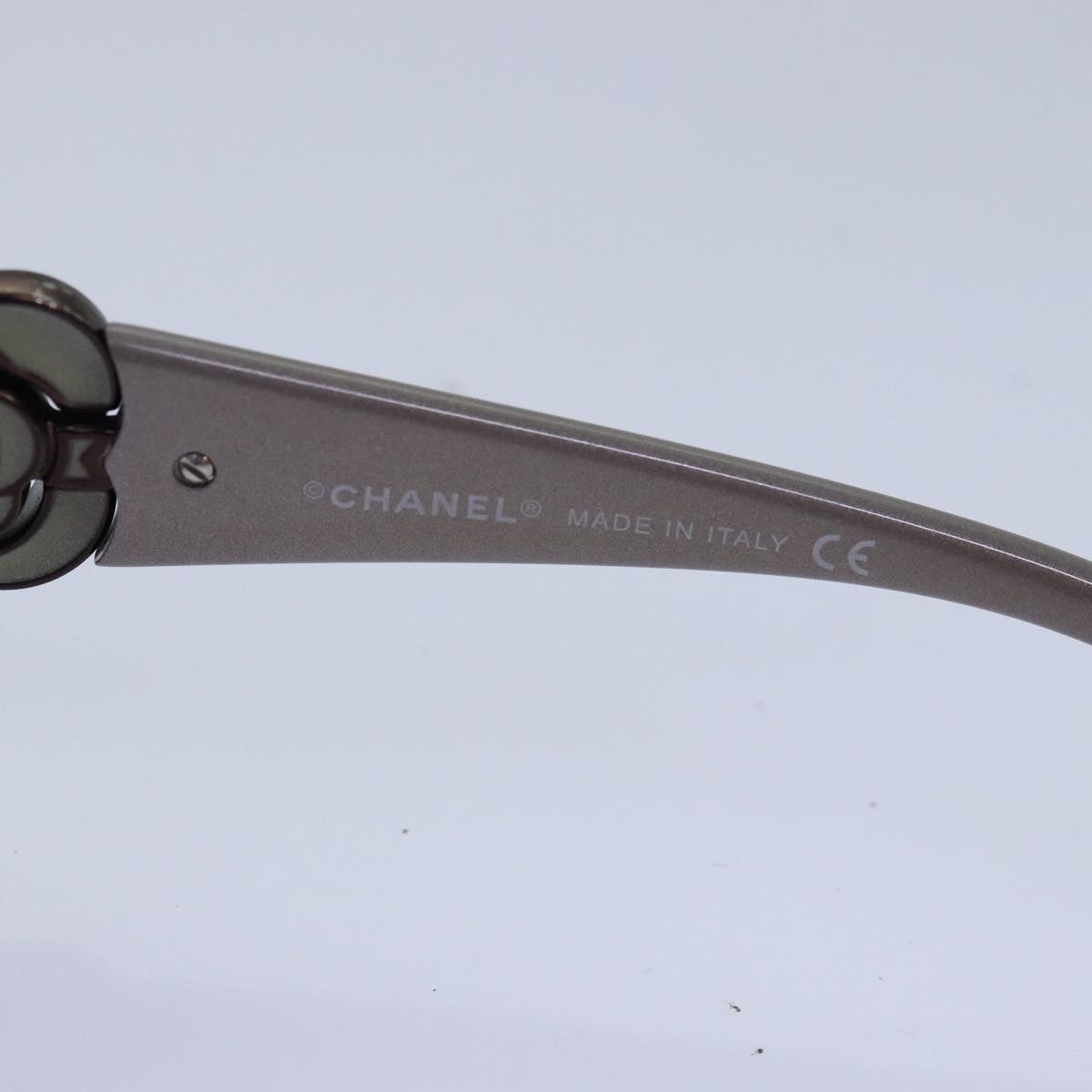 CHANEL Sunglasses plastic Brown CC Auth ar11960