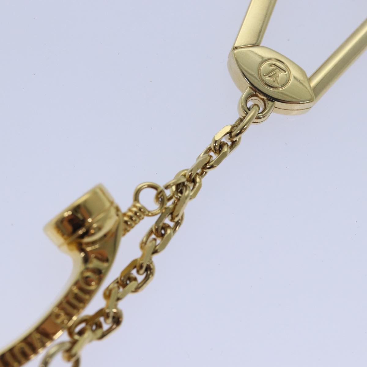 LOUIS VUITTON Porte Cles Hollywood Charm Gold M65382 LV Auth ar11968