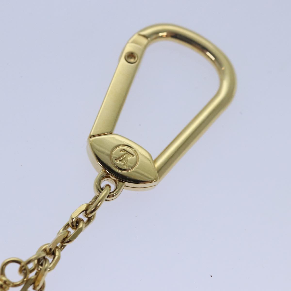 LOUIS VUITTON Porte Cles Hollywood Charm Gold M65382 LV Auth ar11968