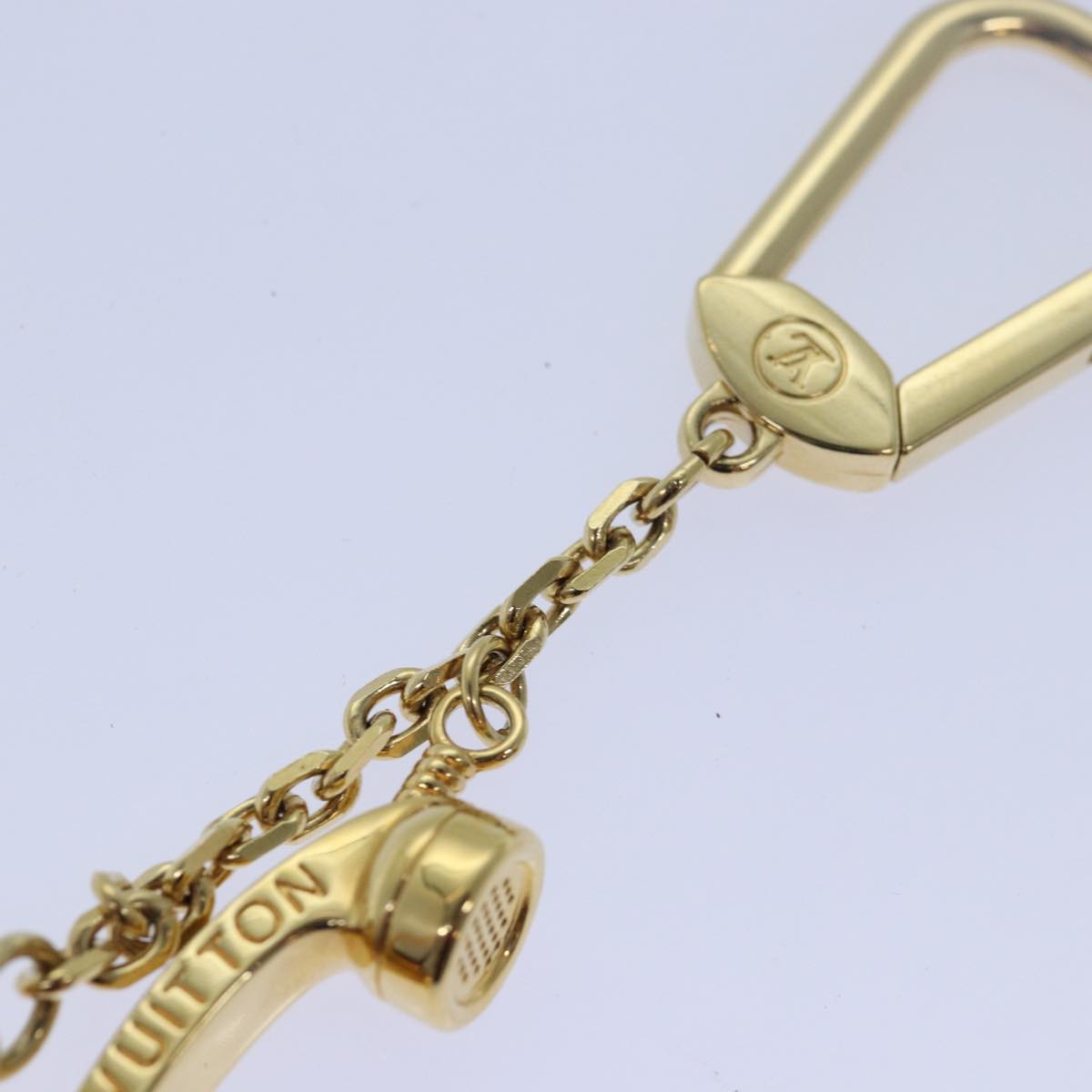 LOUIS VUITTON Porte Cles Hollywood Charm Gold M65382 LV Auth ar11968