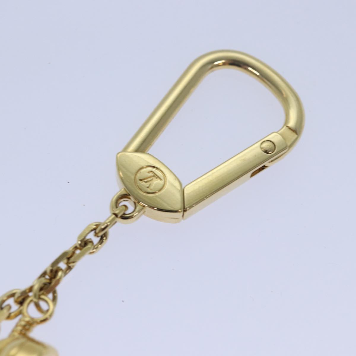 LOUIS VUITTON Porte Cles Hollywood Charm Gold M65382 LV Auth ar11968