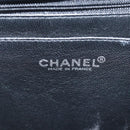 CHANEL Matelasse 30 Turn Lock Chain Bag Caviar Skin Black CC Auth ar11992AV-20