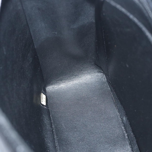 CHANEL Matelasse 30 Turn Lock Chain Bag Caviar Skin Black CC Auth ar11992AV