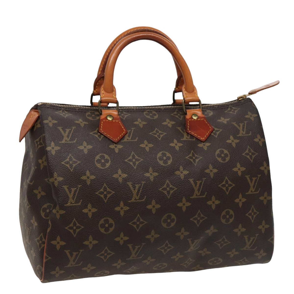 LOUIS VUITTON Monogram Speedy 30 Hand Bag M41526 LV Auth ar12005