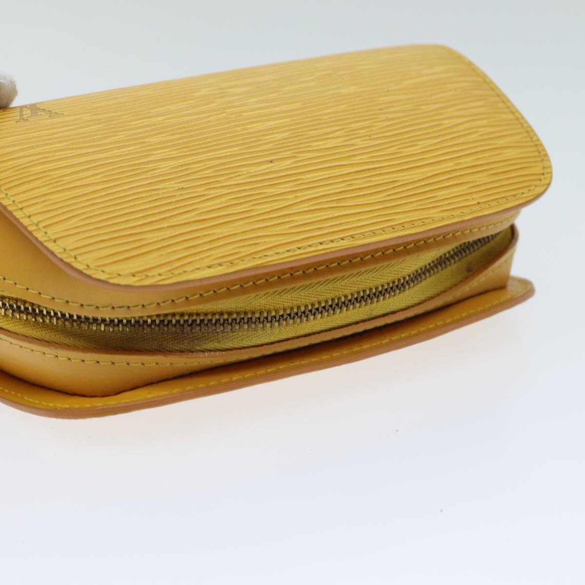 LOUIS VUITTON Epi Dauphine PM Pouch Yellow M48449 LV Auth ar12013