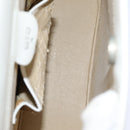 GUCCI Body Bag Leather White Auth ar12042-10