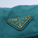 PRADA Chain Shoulder Bag Nylon Blue Auth ar12043-17
