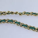 PRADA Chain Shoulder Bag Nylon Blue Auth ar12043-8