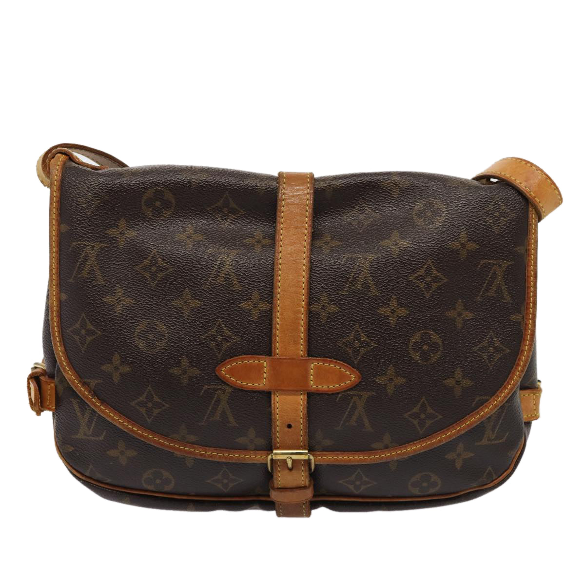 LOUIS VUITTON Monogram Saumur 30 Shoulder Bag M42256 LV Auth ar12049 - 0