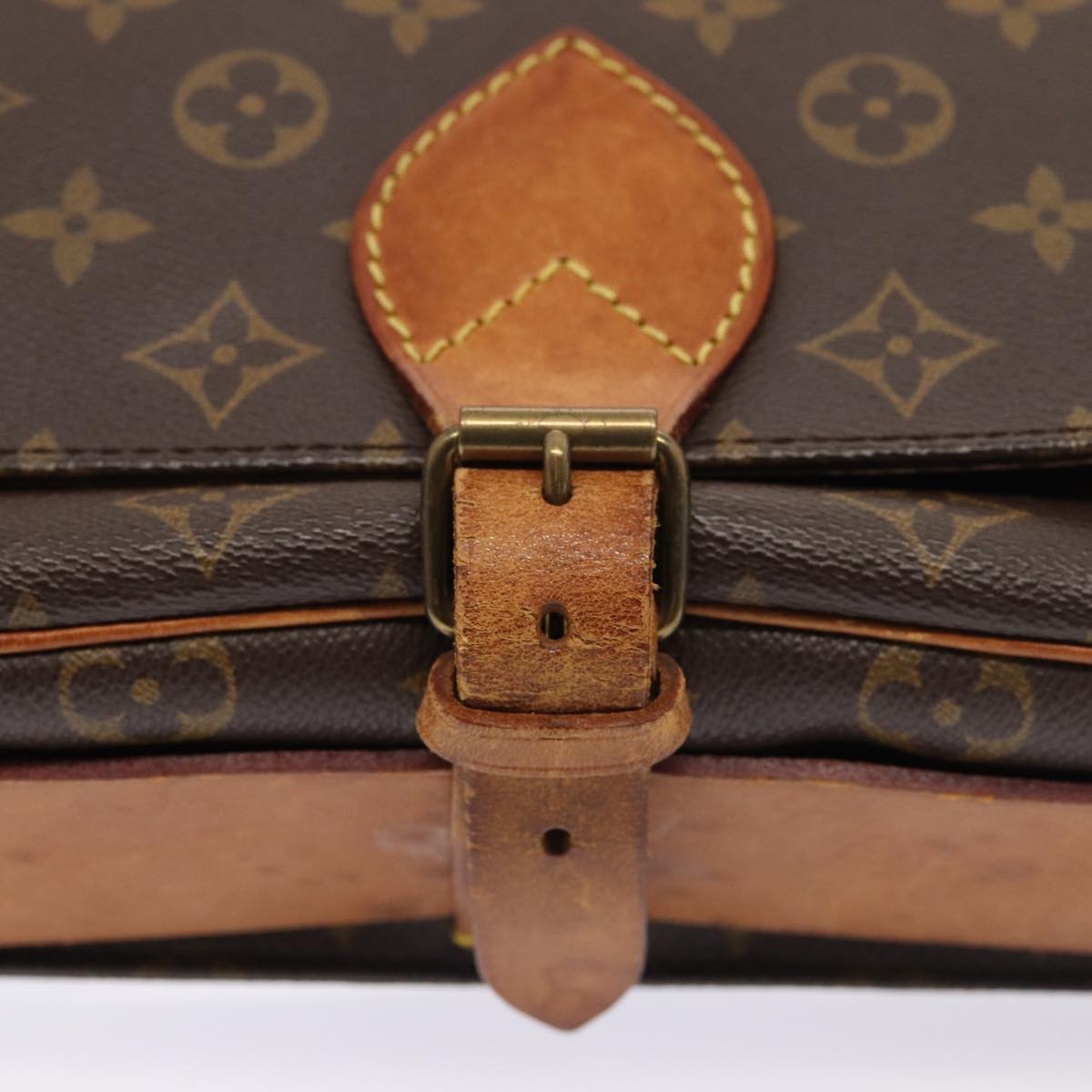 LOUIS VUITTON Monogram Cartouchiere GM Shoulder Bag M51252 LV Auth ar12056