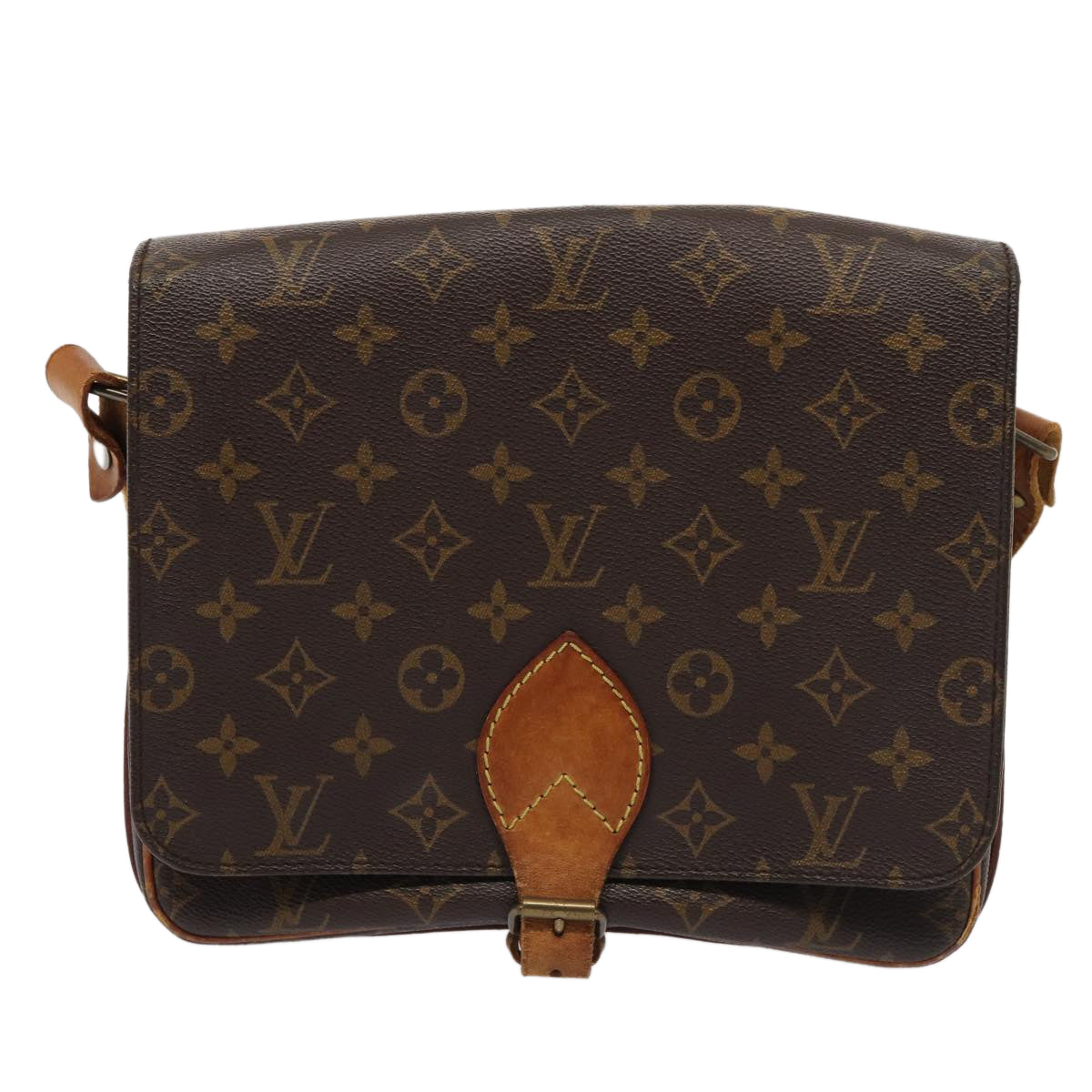 LOUIS VUITTON Monogram Cartouchiere GM Shoulder Bag M51252 LV Auth ar12056