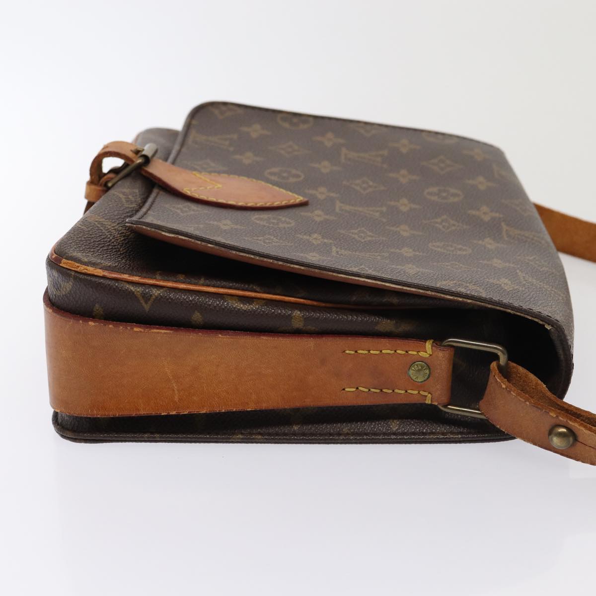 LOUIS VUITTON Monogram Cartouchiere GM Shoulder Bag M51252 LV Auth ar12056