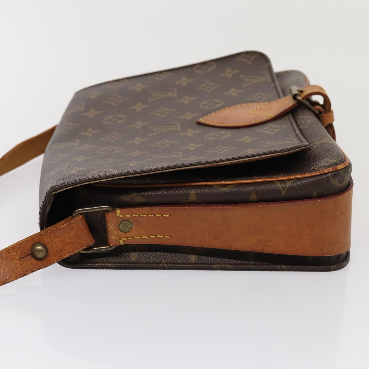 LOUIS VUITTON Monogram Cartouchiere GM Shoulder Bag M51252 LV Auth ar12056