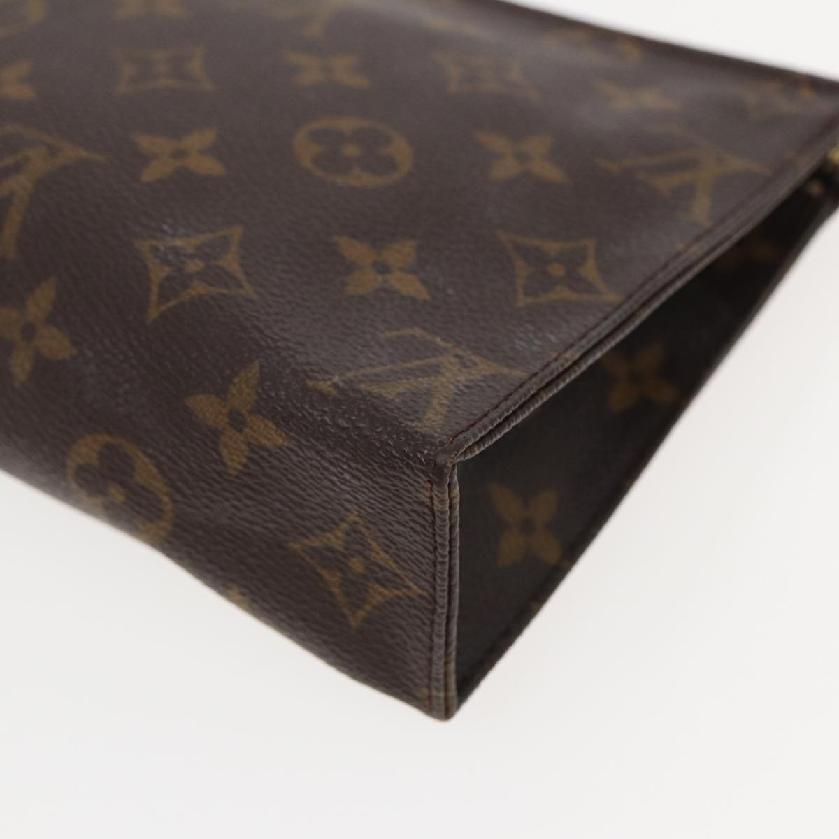 LOUIS VUITTON Monogram Poche Toilette 19 Pouch M47544 LV Auth ar12065