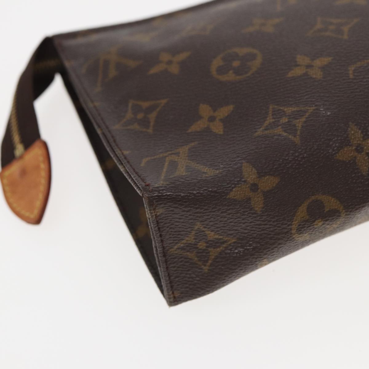 LOUIS VUITTON Monogram Poche Toilette 19 Pouch M47544 LV Auth ar12065