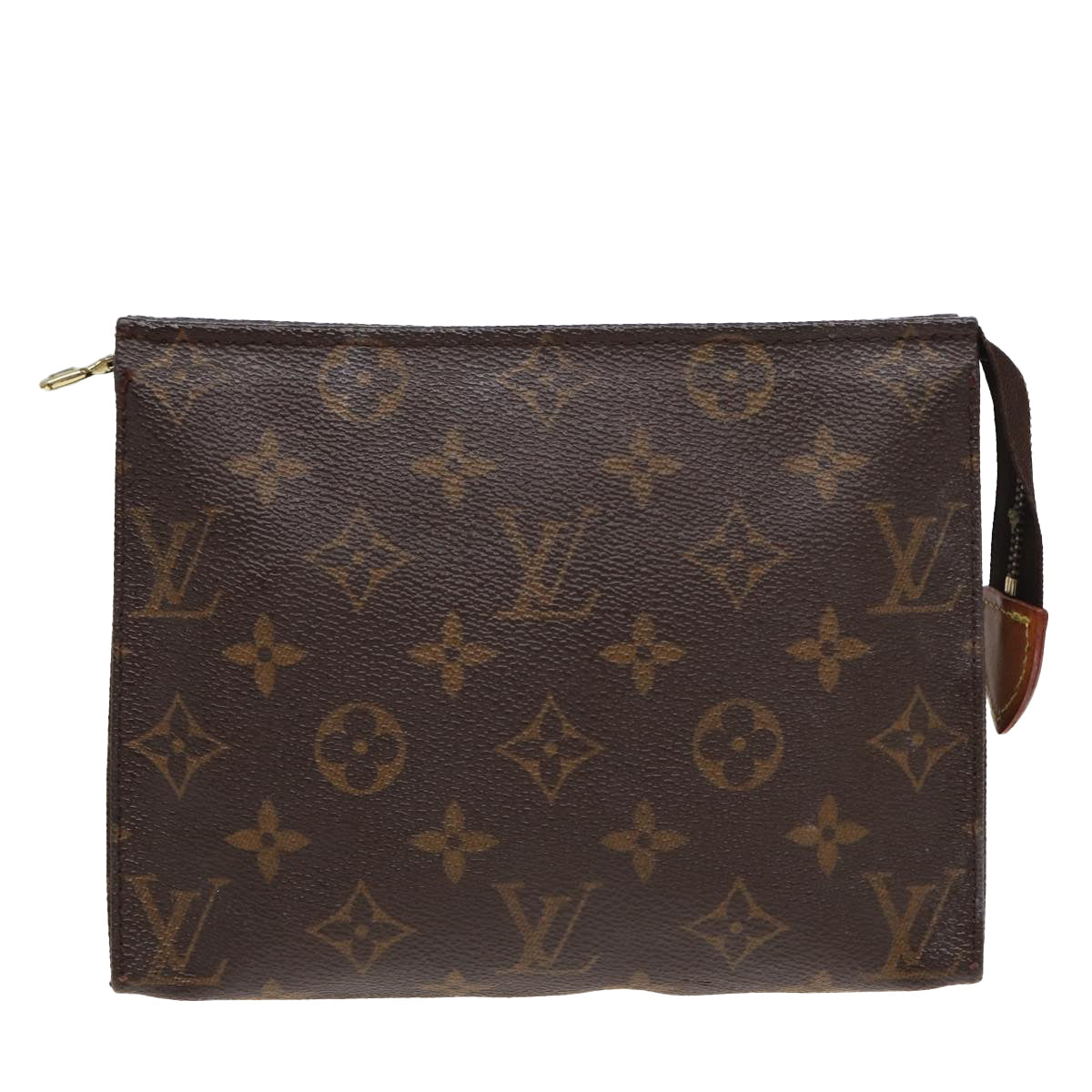 LOUIS VUITTON Monogram Poche Toilette 19 Pouch M47544 LV Auth ar12065