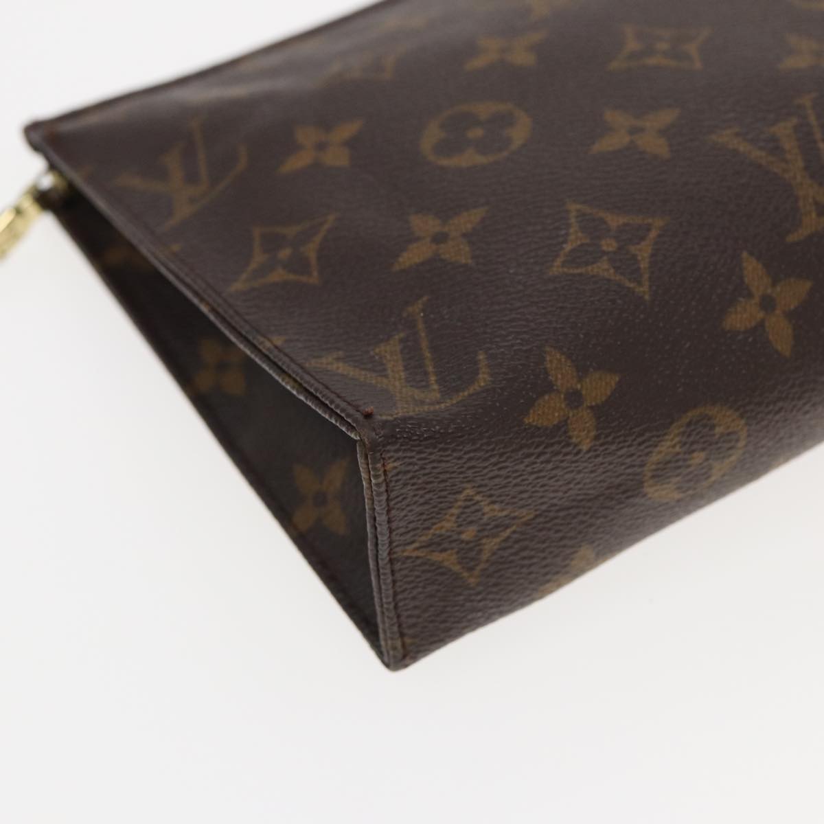 LOUIS VUITTON Monogram Poche Toilette 19 Pouch M47544 LV Auth ar12065