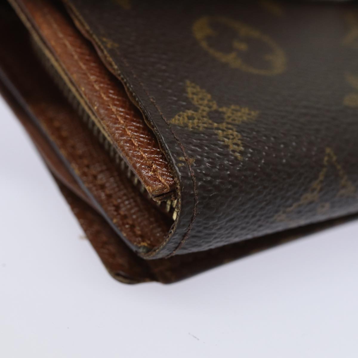 LOUIS VUITTON Monogram Porte Monnaie Billets Tresor Wallet M61730 Auth ar12066