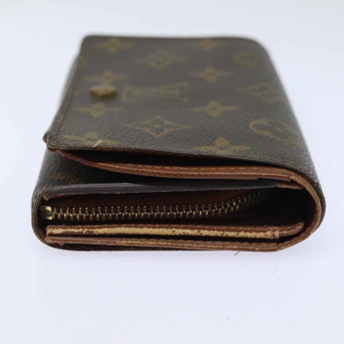 LOUIS VUITTON Monogram Porte Monnaie Billets Tresor Wallet M61730 Auth ar12066