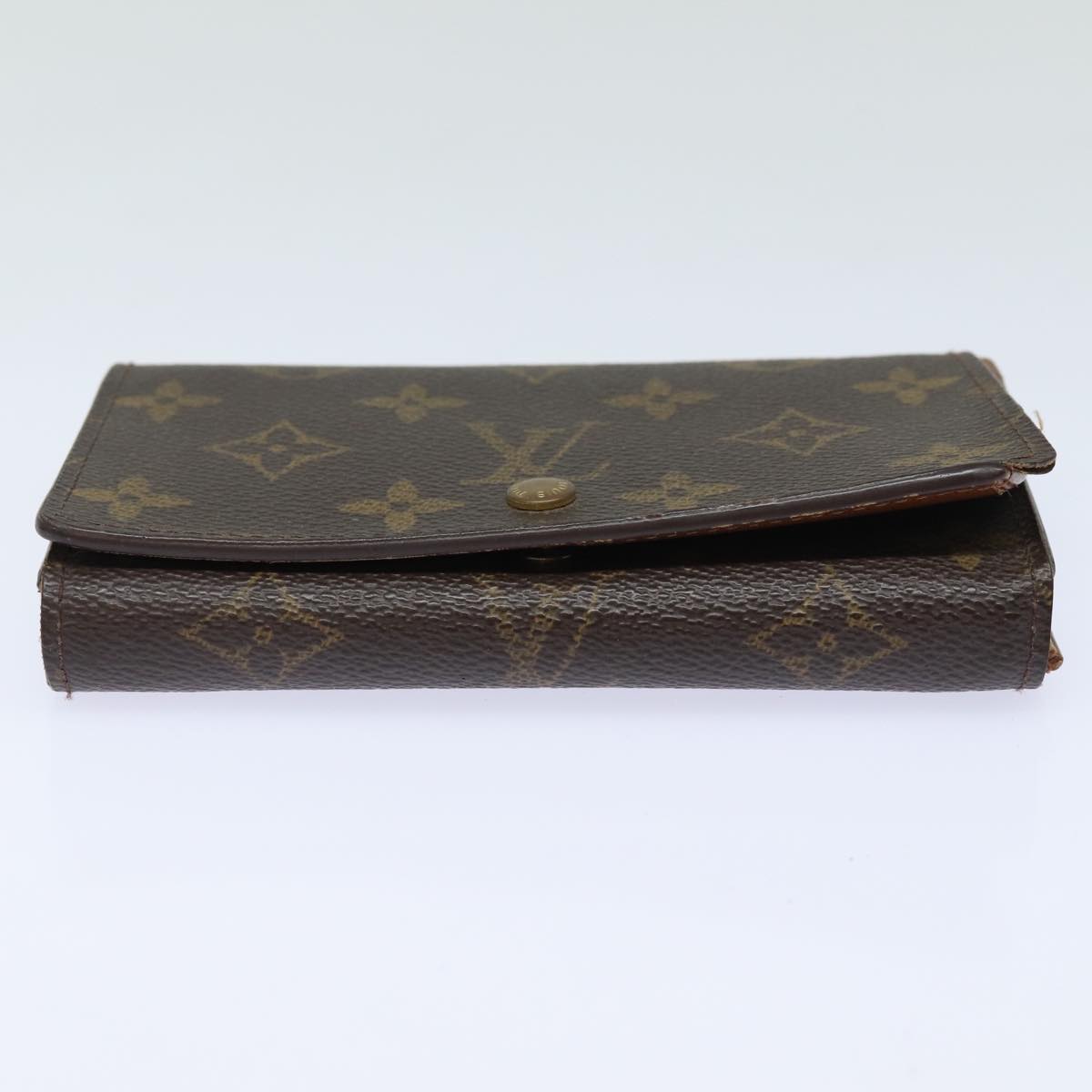 LOUIS VUITTON Monogram Porte Monnaie Billets Tresor Wallet M61730 Auth ar12066