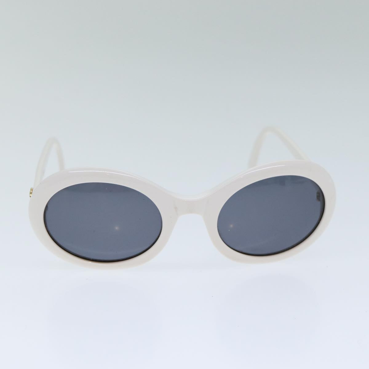 CHANEL Sunglasses plastic White CC Auth ar12069 - 0