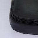 CELINE Shoulder Bag Leather Black Auth ar12071-16