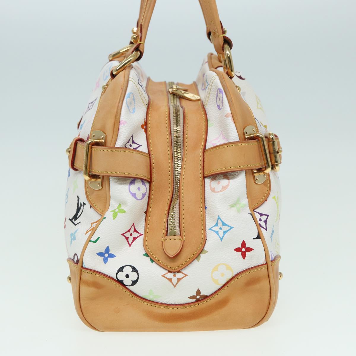 LOUIS VUITTON Monogram Multicolor Claudia Hand Bag White M40193 LV Auth ar12080