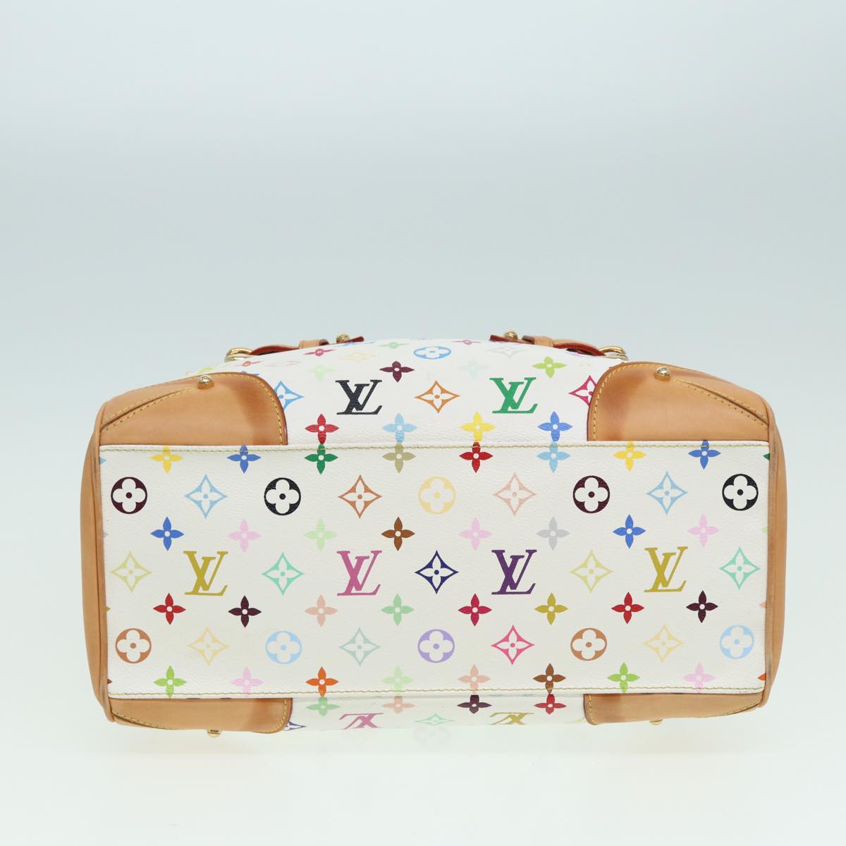 LOUIS VUITTON Monogram Multicolor Claudia Hand Bag White M40193 LV Auth ar12080